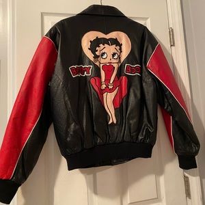 Vintage OG Betty Boop Leather jacket size M